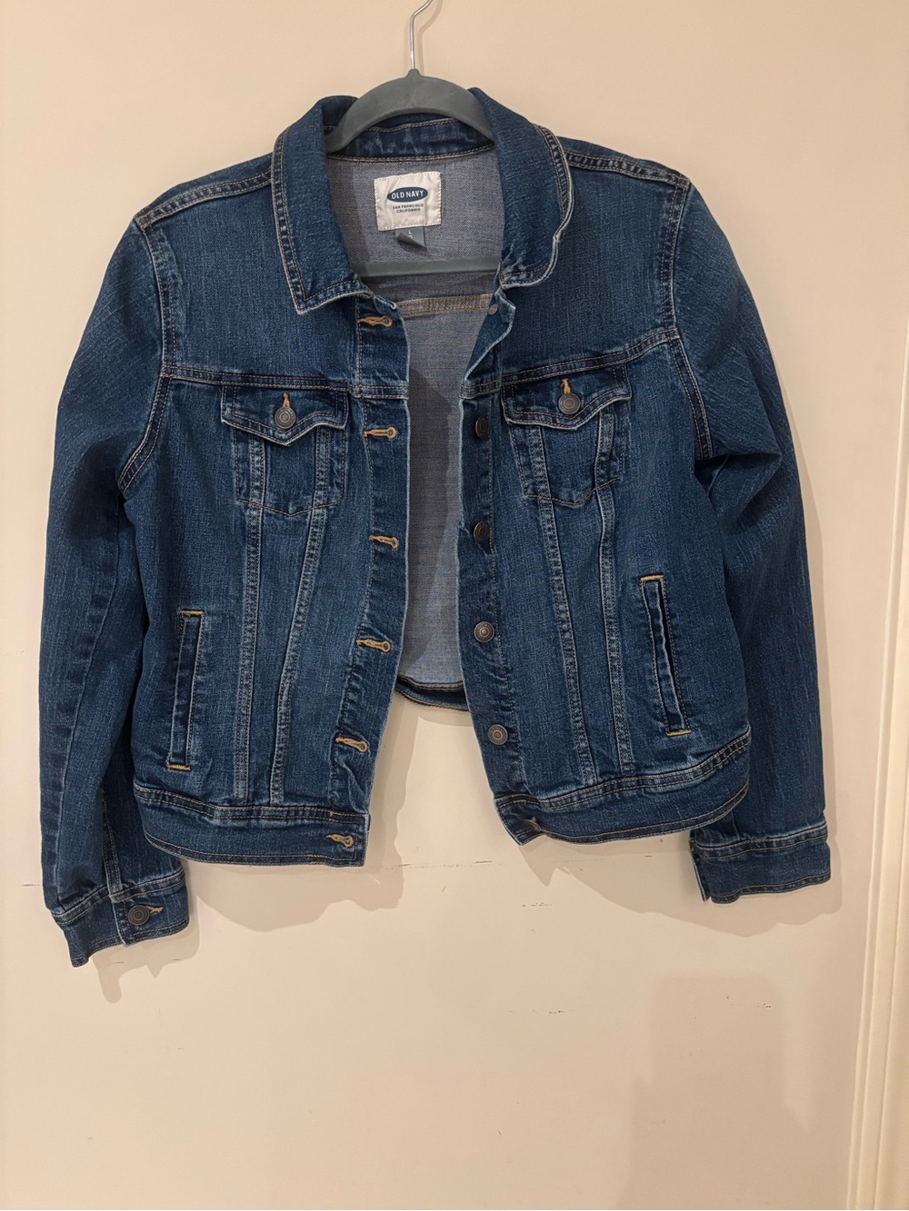 Old Navy Blue Denim Button-Front Jean Jacket